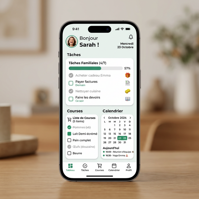 Aperçu de l'application Listoo